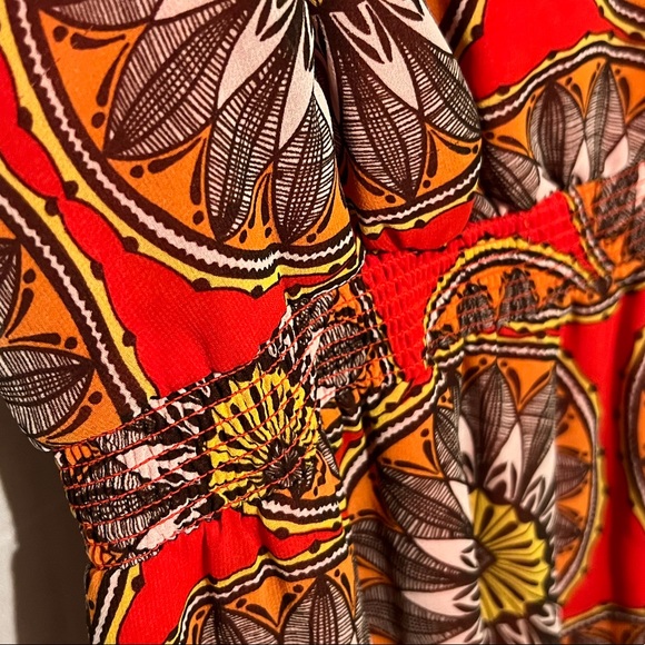 Sz 6 Banana Republic ruffled hem  mod tank maxi dress - Picture 9 of 14